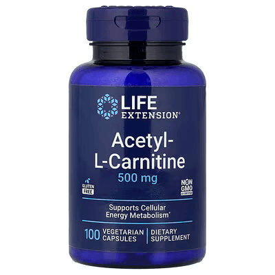 Life Extension, Acetyl-L-Carnitine, 100 Vegetarian Capsules