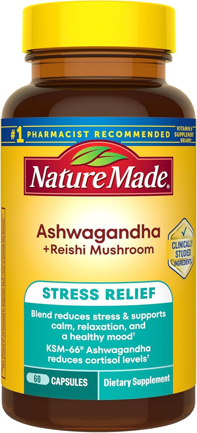 Nature Made Ashwagandha KSM-66 with Reishi Mushroom